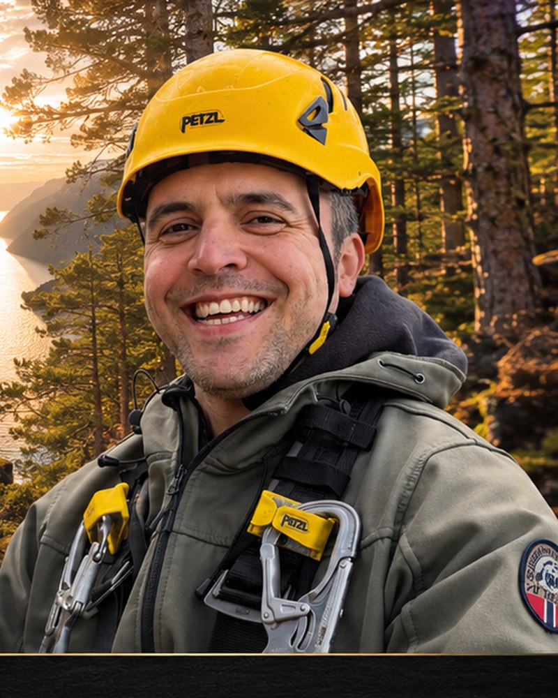 James Cooper, English-speaking guide based in Stavanger, on Preikestolen above Lysefjord